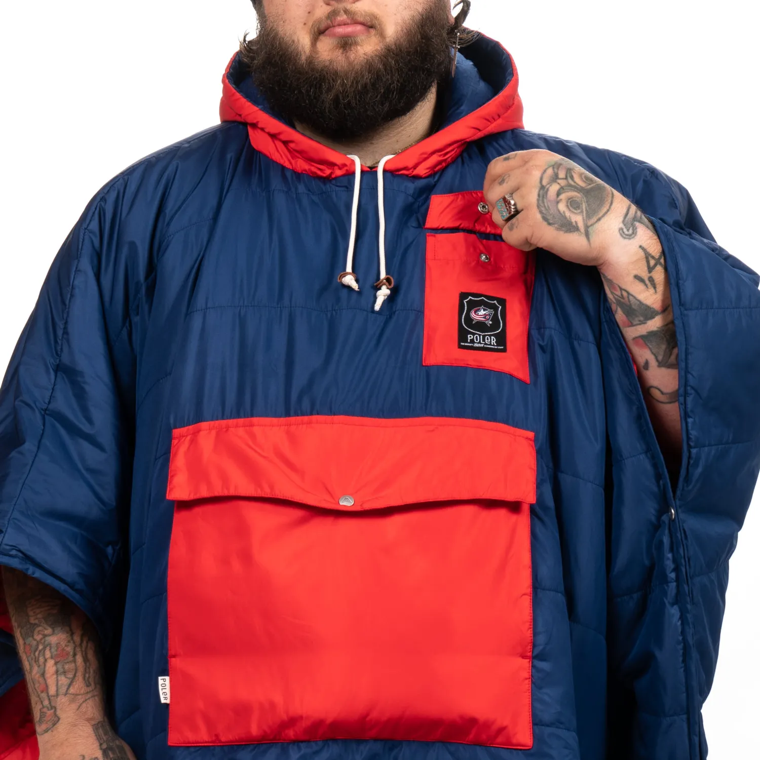 Poler Ponchos>Columbus Blue Jackets Poncho Assorted Colors