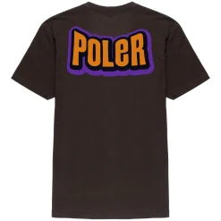 Poler Tee Shirts>Eyeball Tee Dark Chocolate