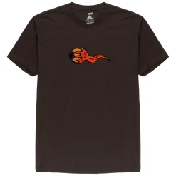 Poler Tee Shirts>Eyeball Tee Dark Chocolate