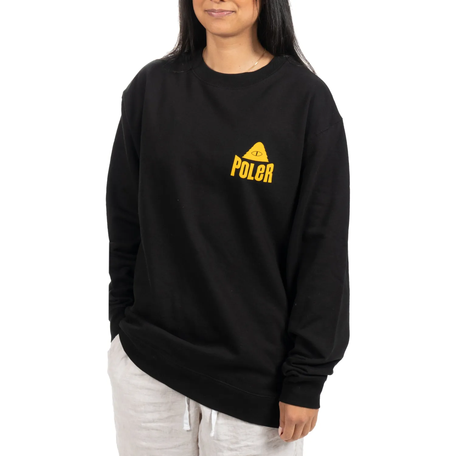 Poler Sweatshirts & Fleece>Fruit Sticker Crew Black