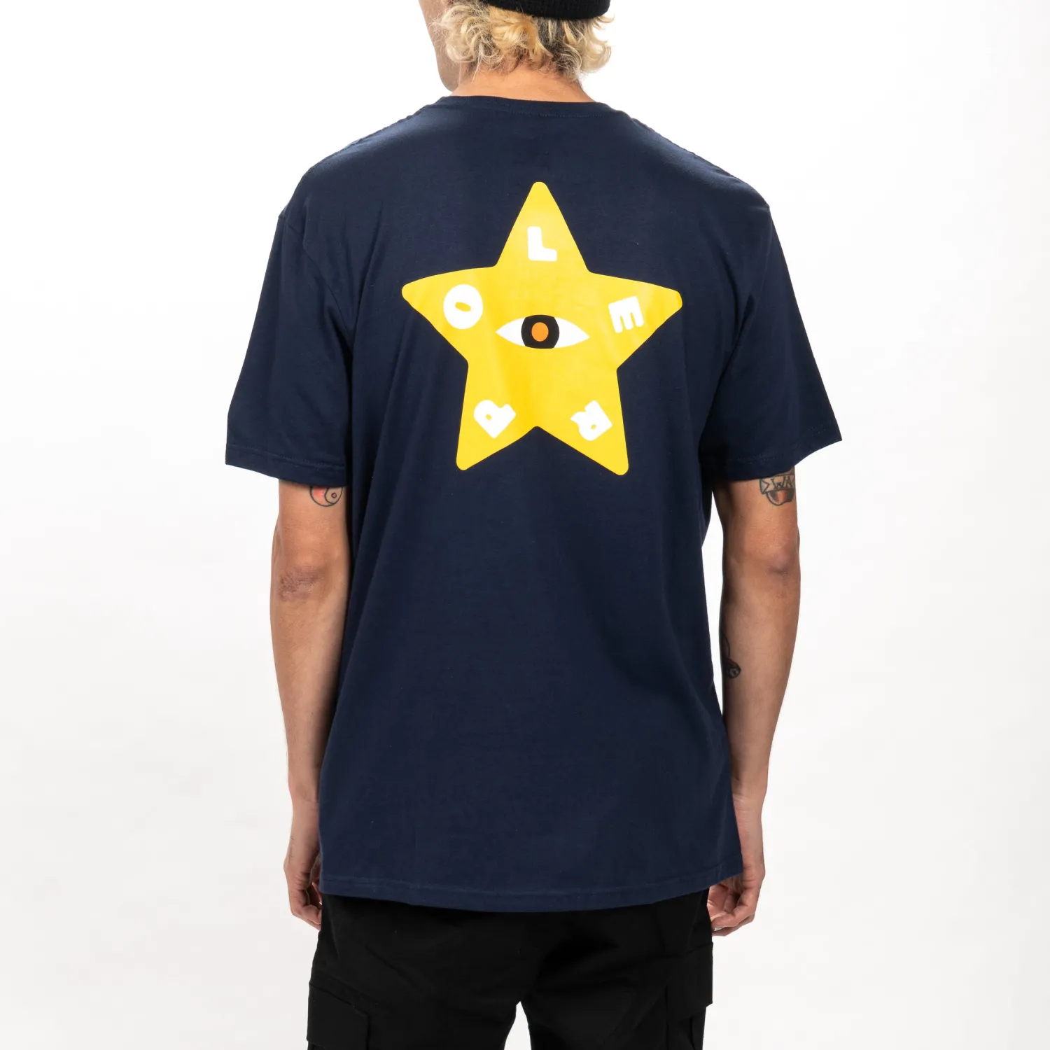 Poler Tee Shirts>North Star Tee Midnight Navy