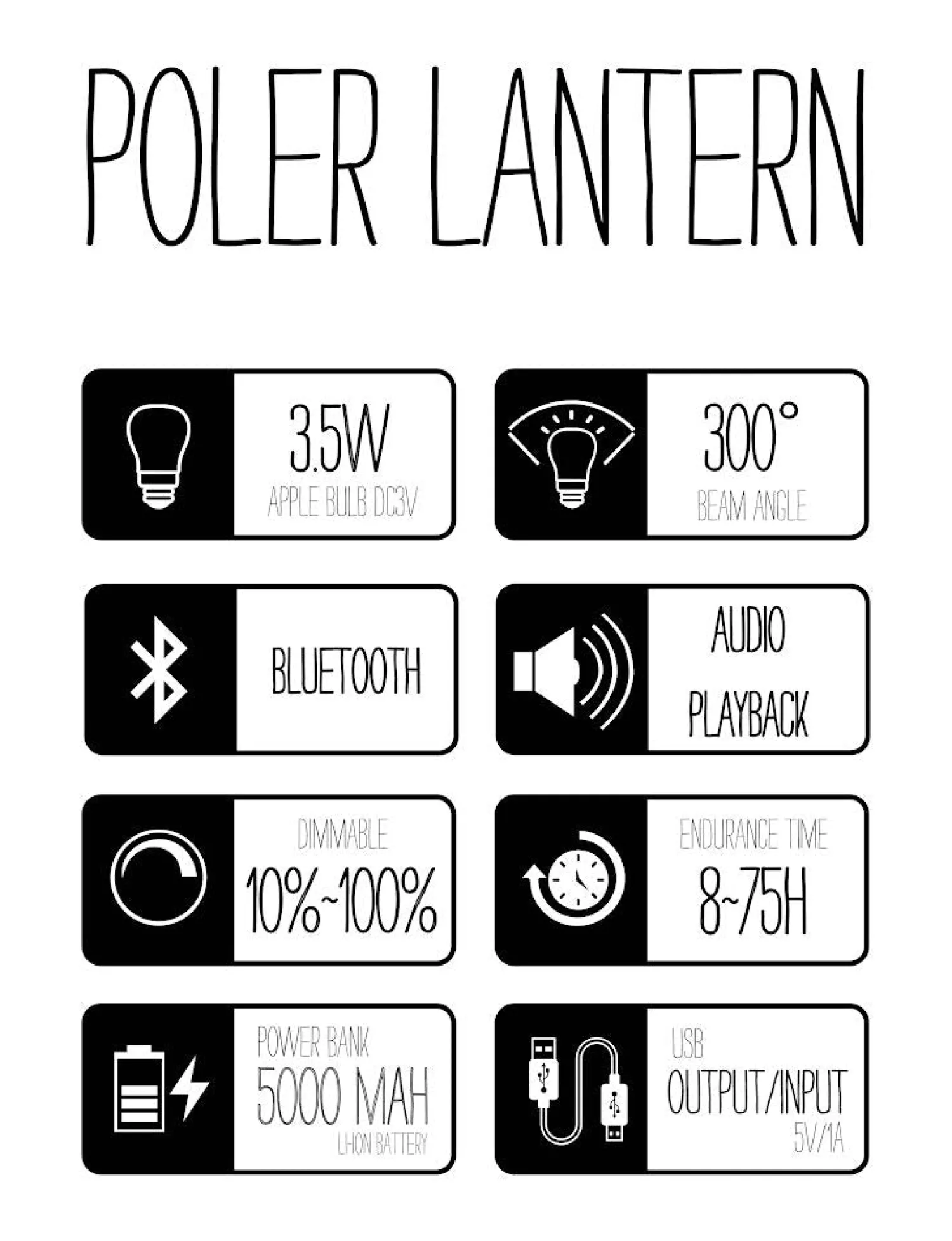 Poler Camp Accessories> Lantern Black