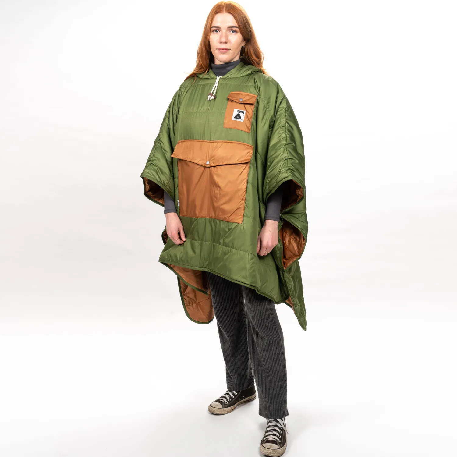 Poler Ponchos>Poncho Marshal Green