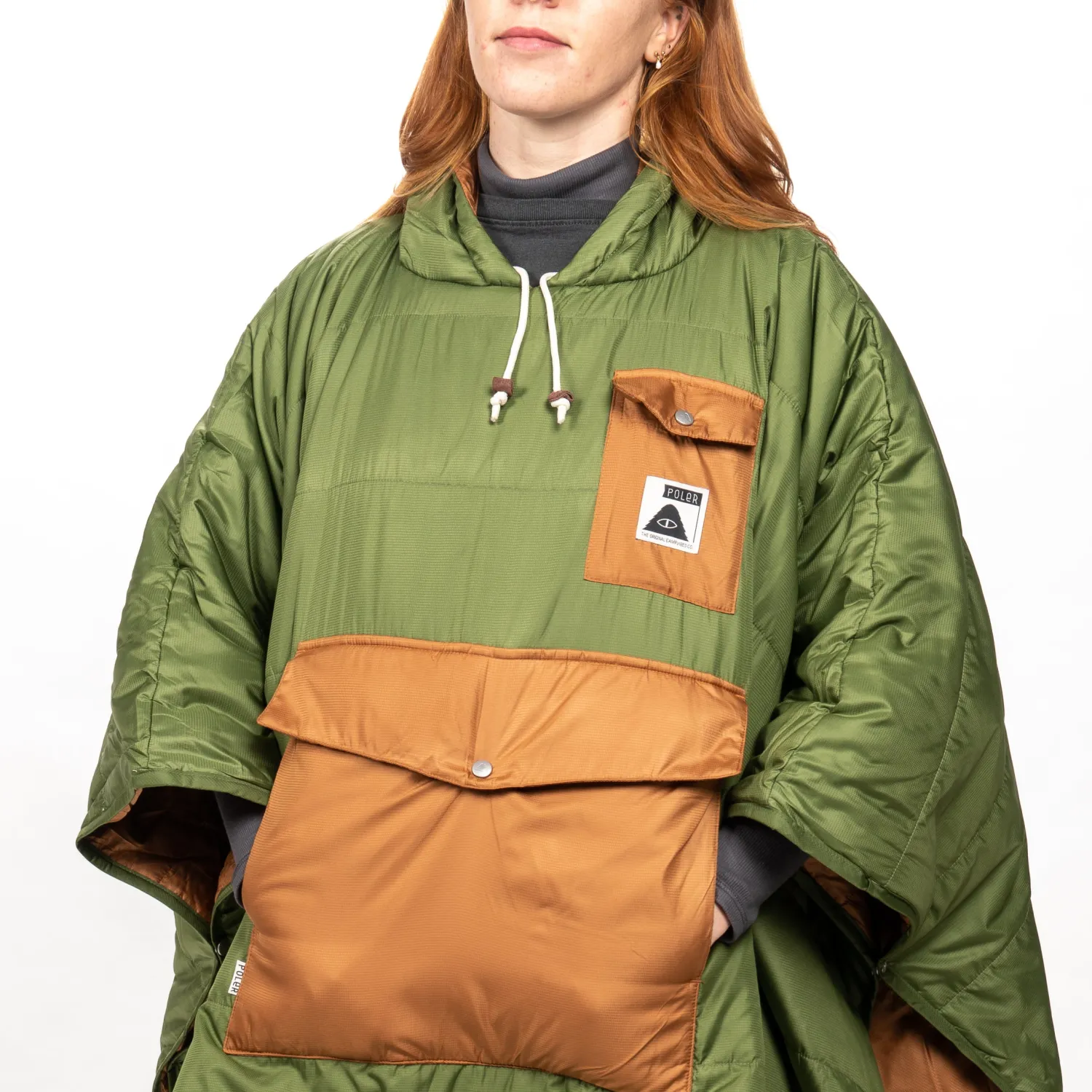 Poler Ponchos>Poncho Marshal Green