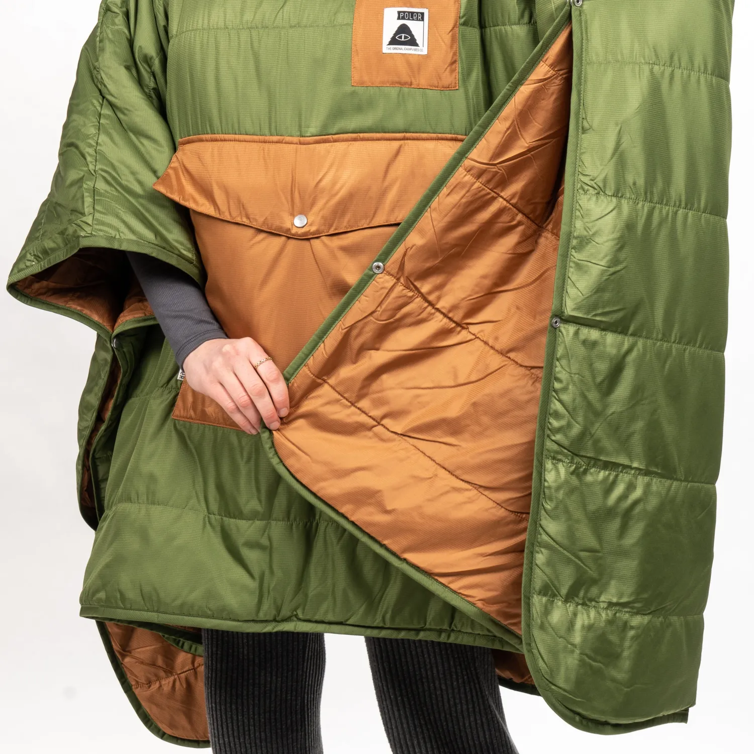 Poler Ponchos>Poncho Marshal Green