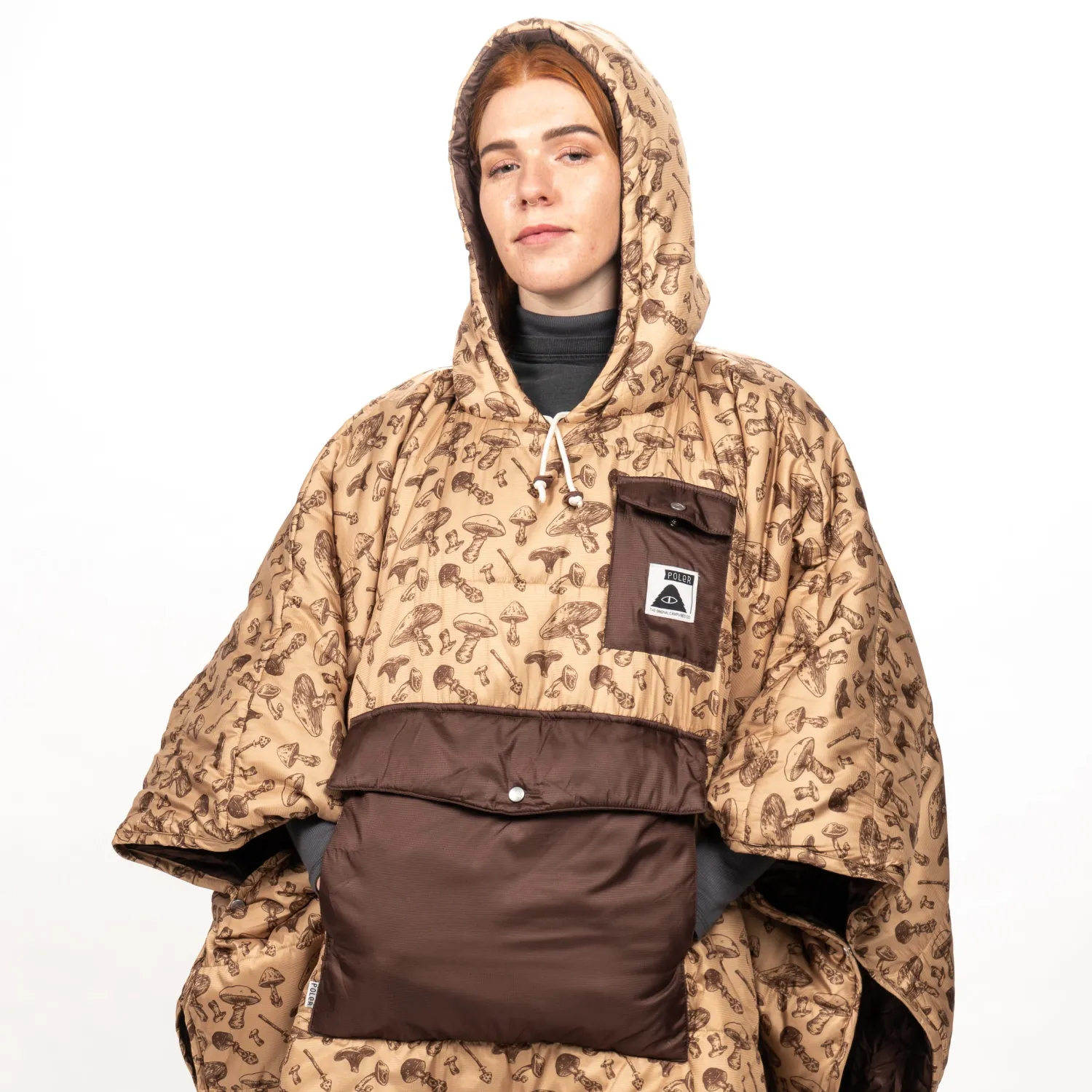 Poler Ponchos>Poncho Goomer Brown