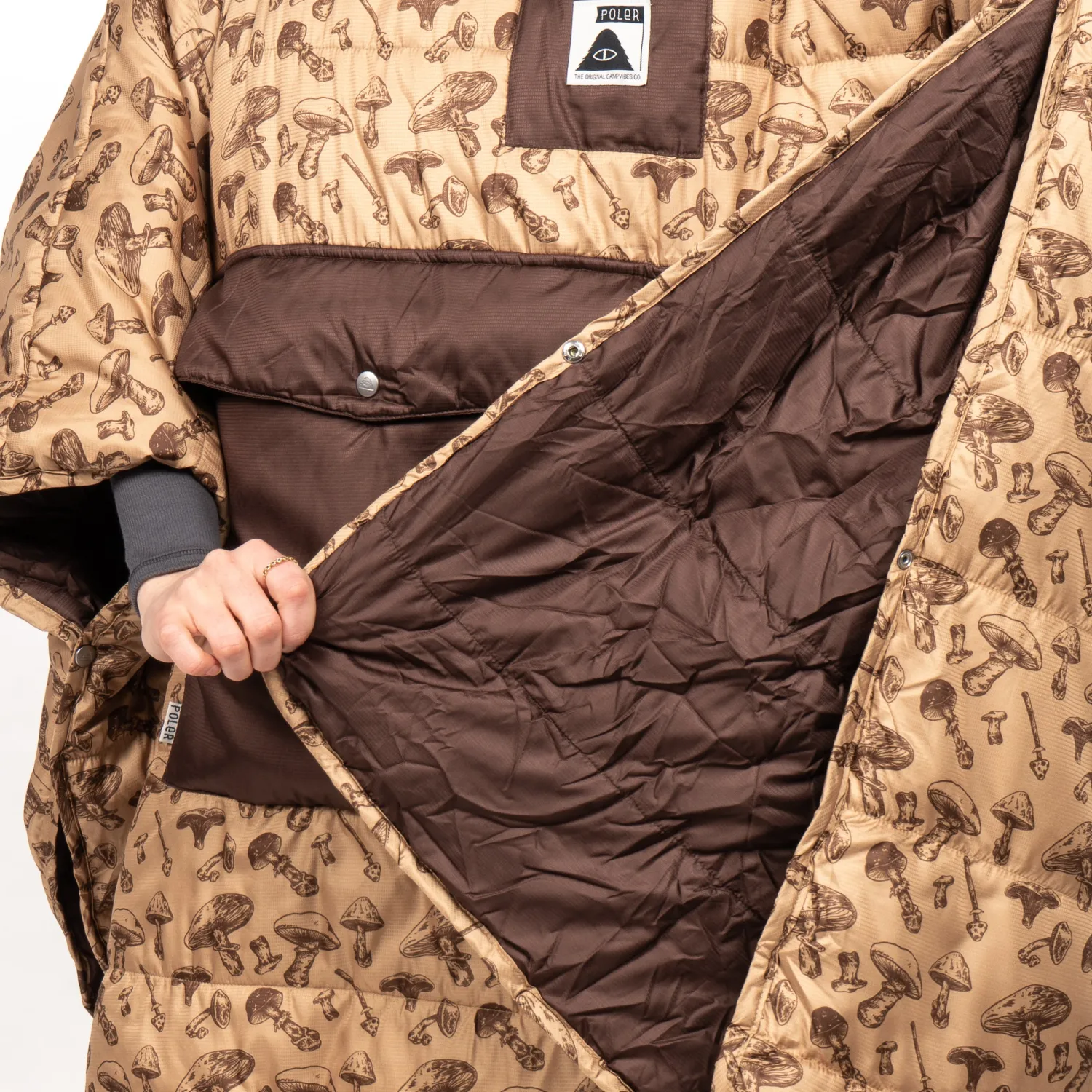 Poler Ponchos>Poncho Goomer Brown