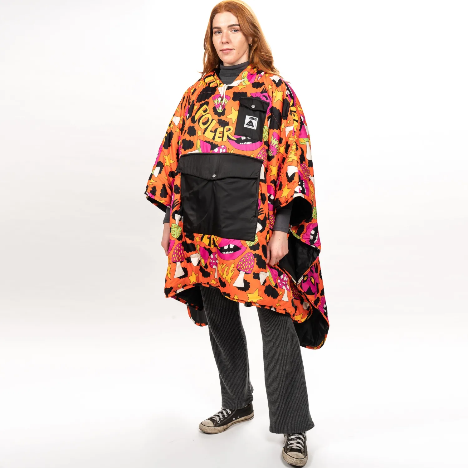 Poler Ponchos>Poncho Fryer Red