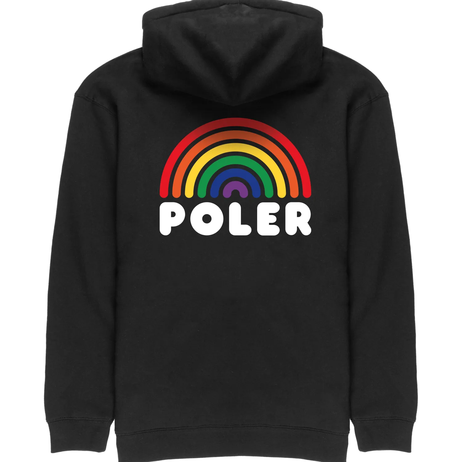 Poler Sweatshirts & Fleece>Rainbow Hoodie Black