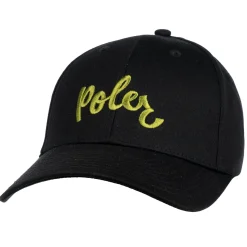 Poler Headwear>Script Dad Hat Black