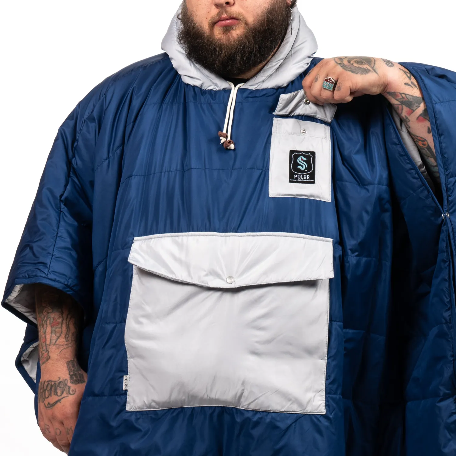 Poler Ponchos>Seattle Kraken Poncho Assorted Colors