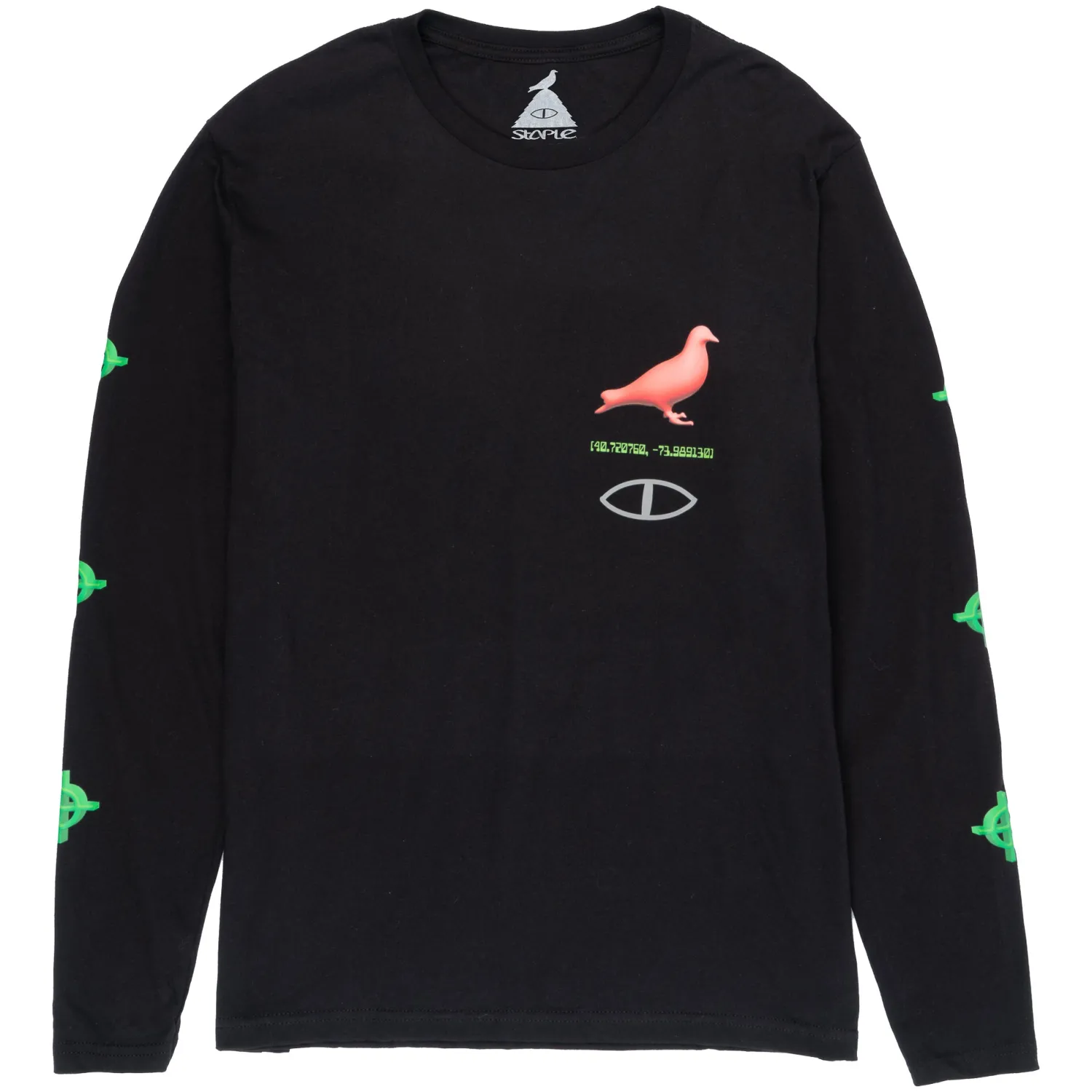 Poler Long Sleeve Tees>Thermo Pigeon Longsleeve Staple Black