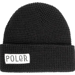 Poler Headwear>Workerman Beanie Black